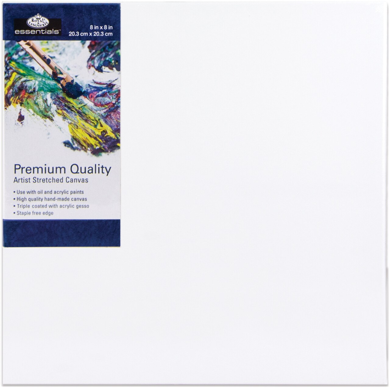 Royal Langnickel essentials(TM) Premium Stretched Canvas-8"x8"